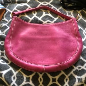 Pink leather Ann Taylor purse